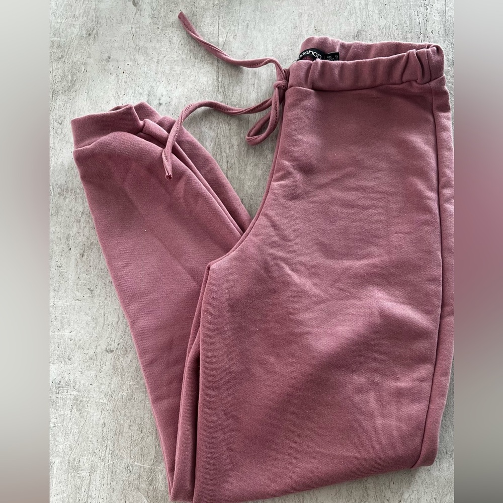 Boohoo Dusty Rose Joggers